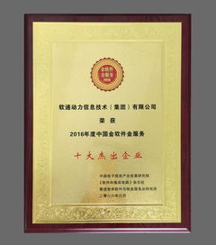 軟通動(dòng)力榮獲“中國(guó)金軟件·金服務(wù)”十大杰出企業(yè)獎(jiǎng)